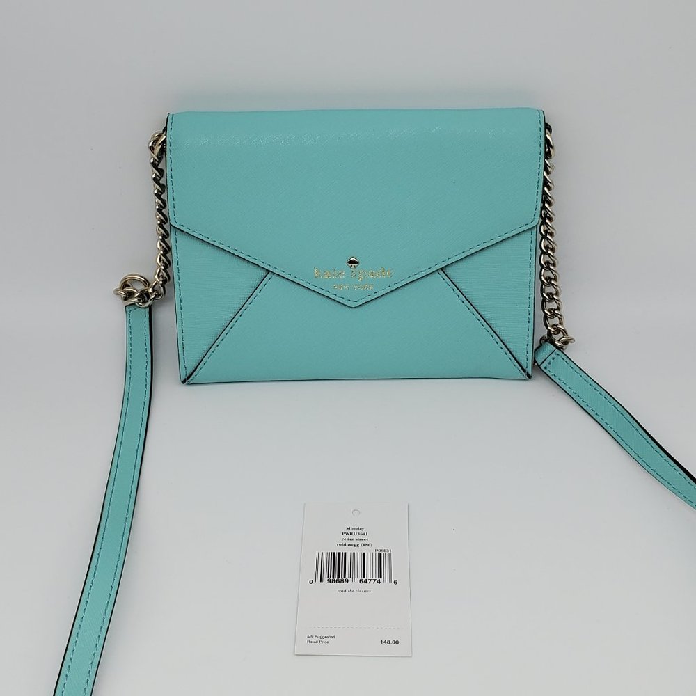 Kate Spade Cedar Street Monday Crossbody Robin's Egg Blue